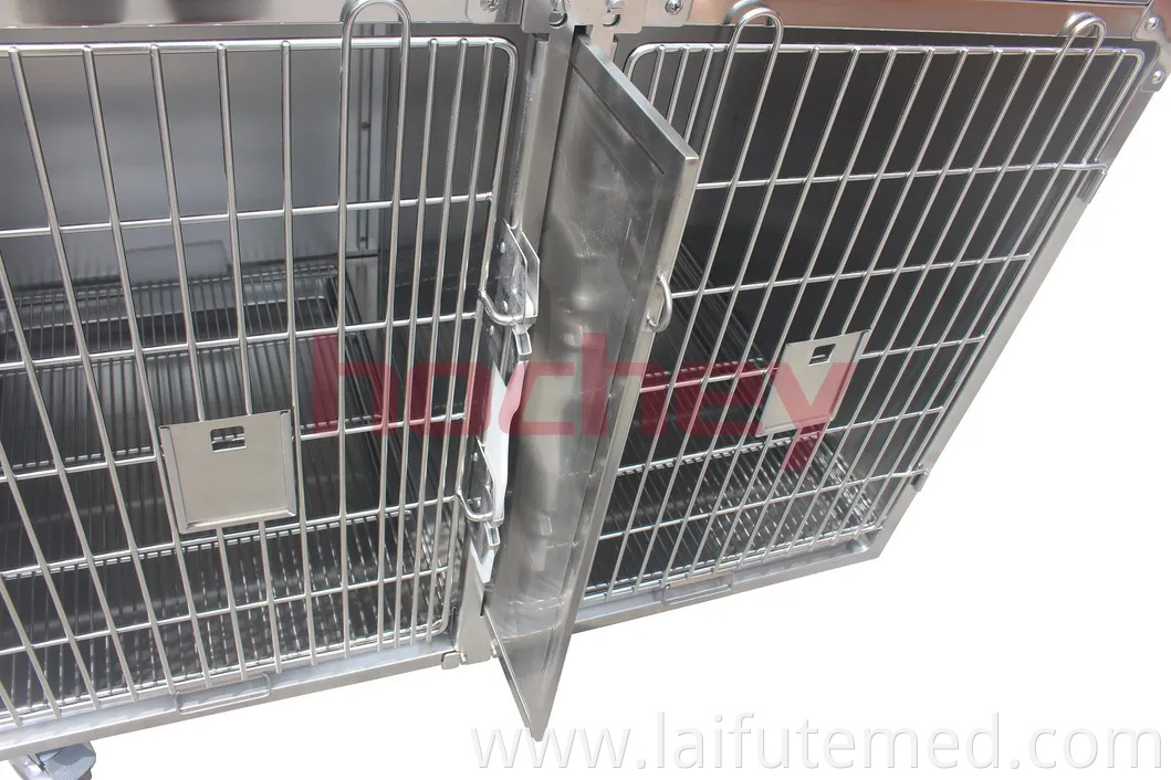 Animal Care Pet ICU Cage for Vet Clinic Hospital Inpatient Oxygen Cabin Cat Dog Stainless Steel House